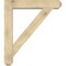 Ekena Millwork Traditional Craftsman Rough Sawn Bracket w/ Offset Brace, Douglas Fir, 8"W x 42"D x 48"H BKT0806X42X48TRA04RDF - alternate 2